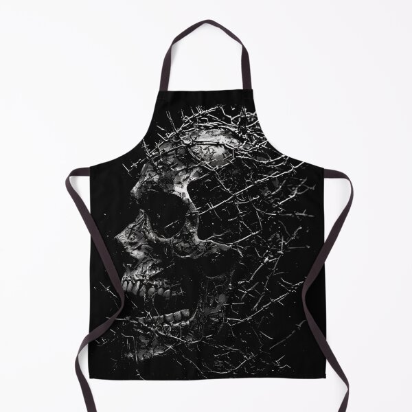 Item preview, Grim Barbwire Skull Dark Metal Horror Art designed and sold by MorbidDreams.