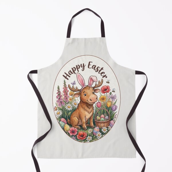 Item preview, Funny Moose Happy Easter Egg Bunny Boys Girls Kids designed and sold by FurryHavenPH.