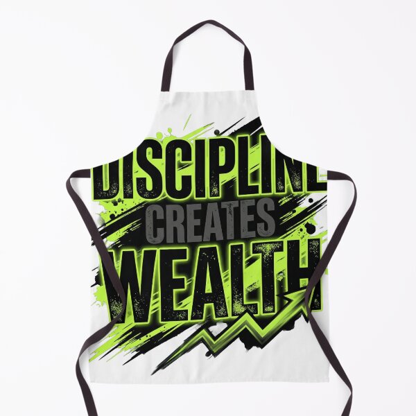 Item preview, Discipline Creates Wealth – Powerful Financial Mindset Quote designed and sold by WealthSmith.
