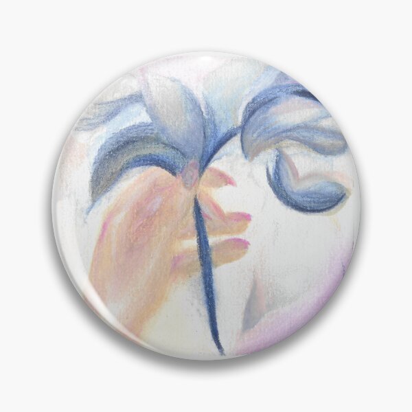 Item preview, hand nail flower woman velvet designed and sold by ShePaintsMusic.