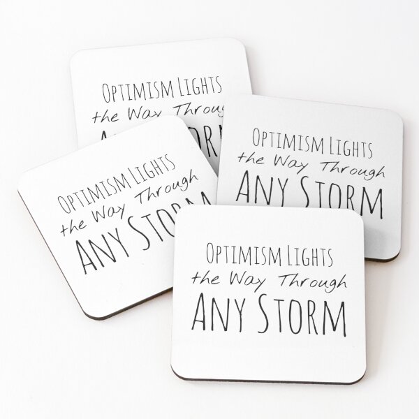 Item preview, Optimism Lights the Way Through Any Storm – Hope Affirmation designed and sold by Camila  Ardila.
