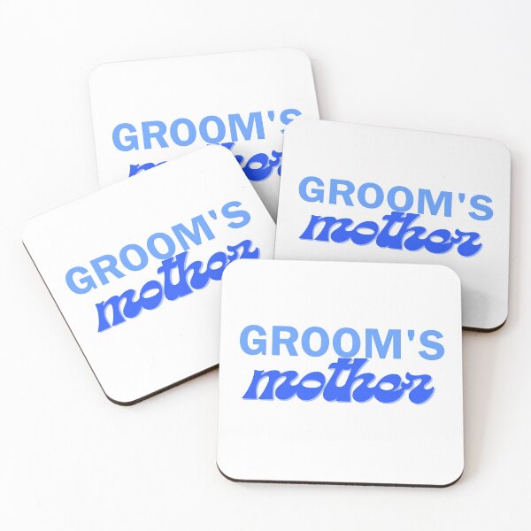 Item preview, GROOM'S mother Retro Wedding Typography Design designed and sold by VibranPalette.