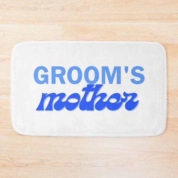 Item preview, GROOM'S mother Retro Wedding Typography Design designed and sold by VibranPalette.