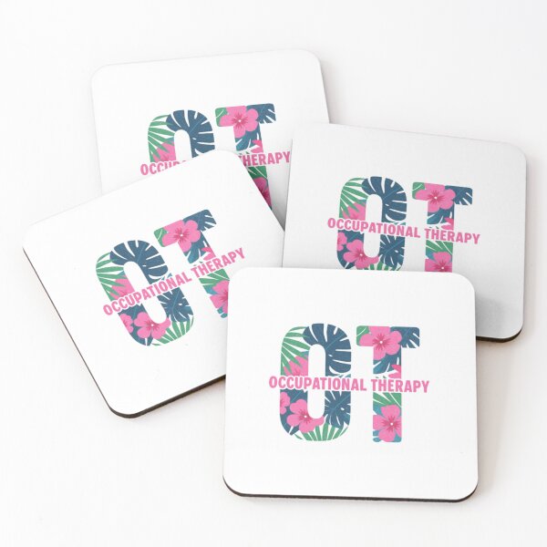 Item preview, Occupational Therapist: Floral Retro Typography | Boho OT Healthcare Gift designed and sold by Colorful-Garden.