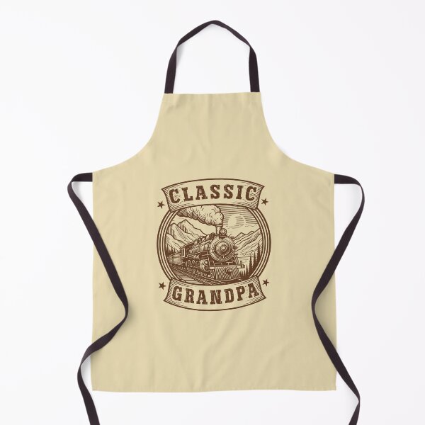 Item preview, Classic Grandpa Railroad Badge Vintage Mountain Locomotive Emblem designed and sold by Dmetalx Art Apparel.