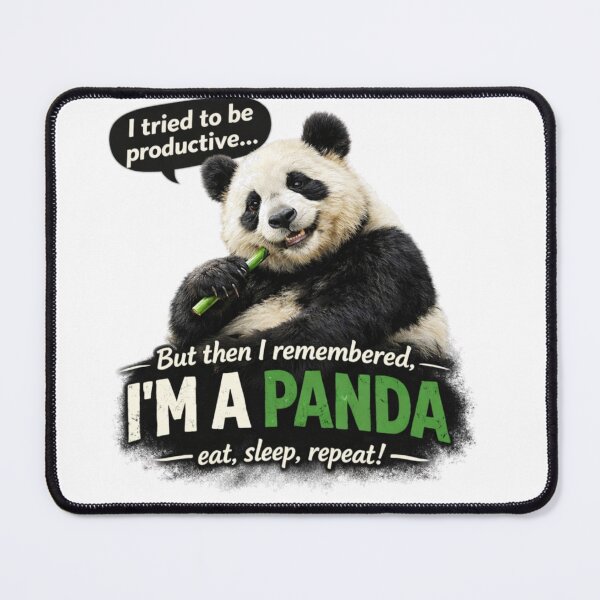 Item preview, Funny Panda T Shirt Im A Panda Eat Sleep Repeat Śmieszna Koszulka designed and sold by MyOwnLab.