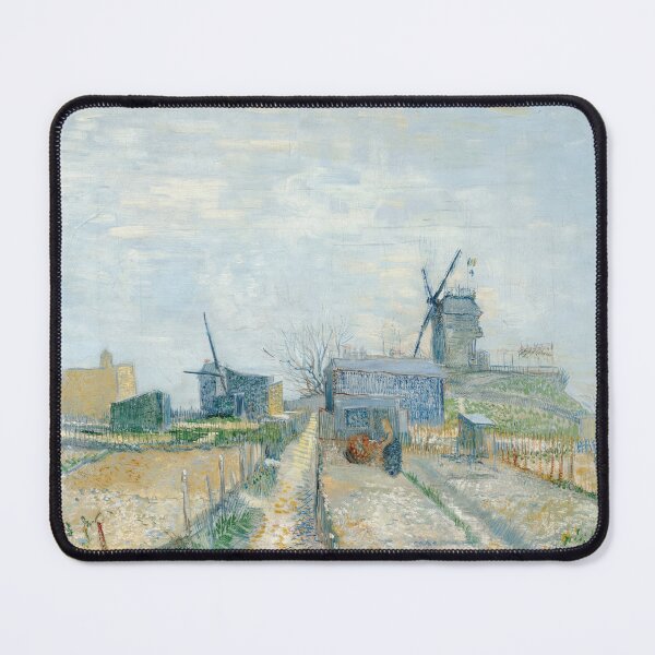 Item preview, Montmartre Windmills and Allotments by Vincent van Gogh: Post Impressionist Poster designed and sold by artofuniverse.