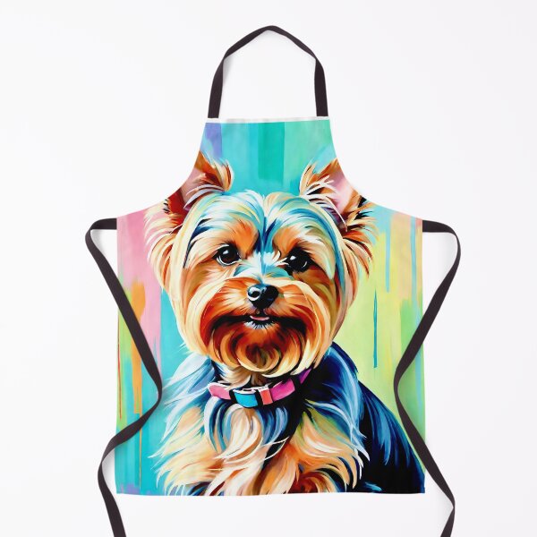 Item preview, Yorkshire Terrier. Colorful dog portrait in watercolor style. designed and sold by Steffani Lehmann.