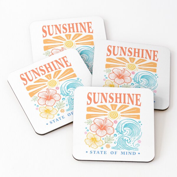Item preview, Boho Sunshine Sticker Tropical Summer Design - Sunshine State of Mind designed and sold by KymeraStudio25.