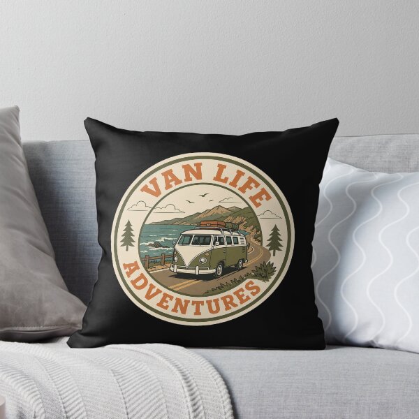 Item preview, Van Life Adventures Coastal Road Trip Vintage Badge Design designed and sold by SaDesign99.