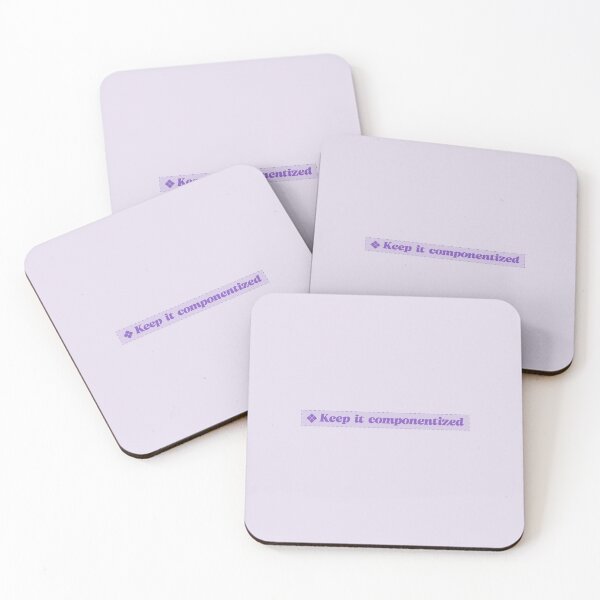 Item preview, Keep it componentized - UX Designer | Product Designer | UI Designer Stickers designed and sold by PoshPixel.