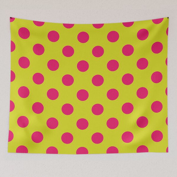Item preview, LARGE POLKA DOTS 1-2026. NEON GREEN AND PINK designed and sold by isamartindesign.