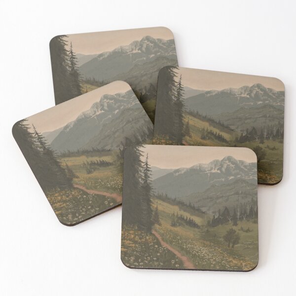 Item preview, Snowy Mountain, Flowery Trail Painting designed and sold by chloecricket.