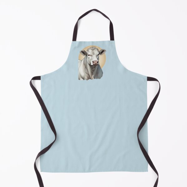 Item preview, Charolais Bull – Bold White Cattle Art designed and sold by lbgearhart.
