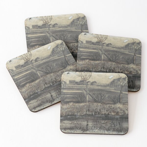 Item preview, Nursery on Schenkweg by Vincent van Gogh: Quiet Post Impressionist Landscape designed and sold by artofuniverse.