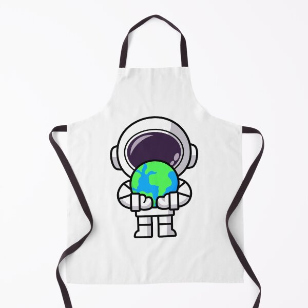 Item preview, Cute astronauts cartoon wearing spacesuit Holding the world designed and sold by NoeySmiley55.