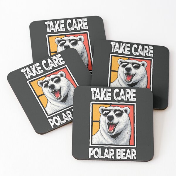 Item preview, “Take Care Polar Bear” graphic t-shirt. designed and sold by HB Shirts.