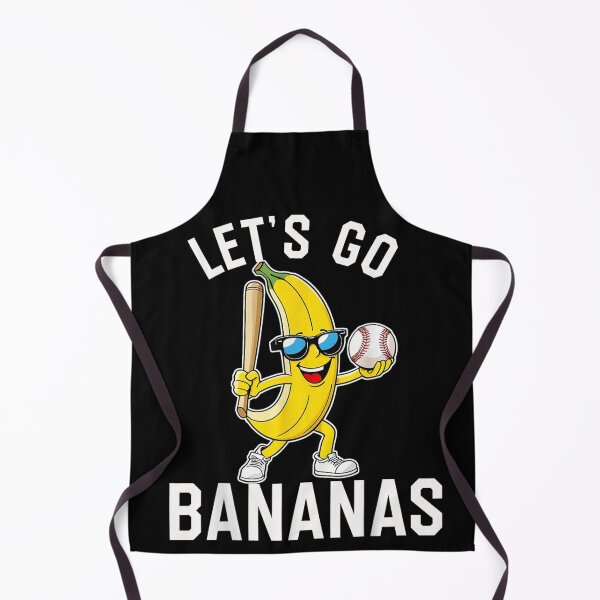 Item preview, Let Is Go Bananas Funny Sunglasses Banana Playing Baseball Sports Cartoon designed and sold by MariCanal.