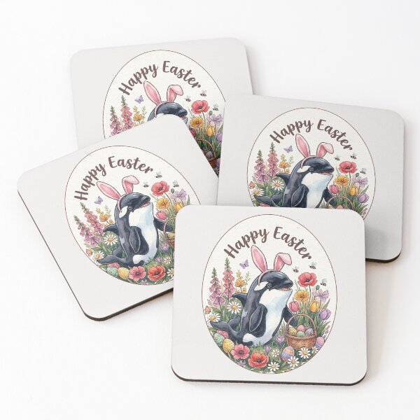 Item preview, Funny Orca Happy Easter Egg Bunny Boys Girls Kids designed and sold by FurryHavenPH.
