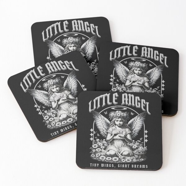 Item preview, Little Angel with Butterfly - Sweet Vintage Sketch Design designed and sold by SoulTreasures.