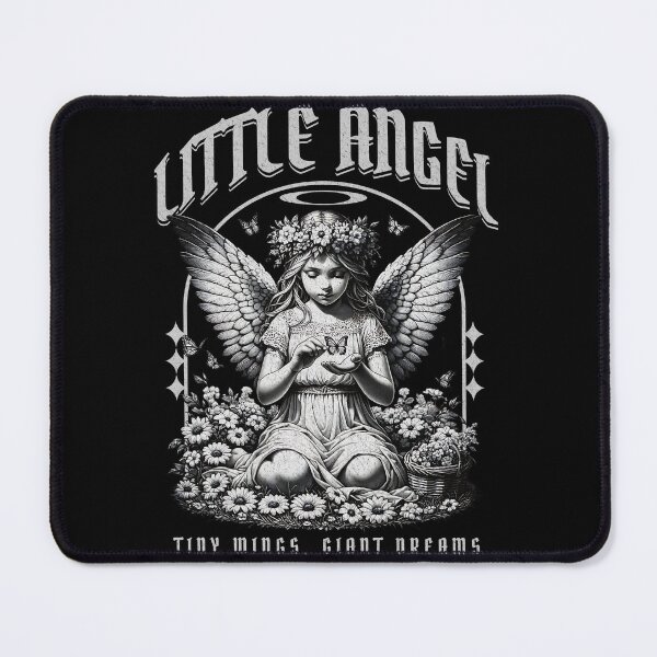 Item preview, Little Angel with Butterfly - Sweet Vintage Sketch Design designed and sold by SoulTreasures.