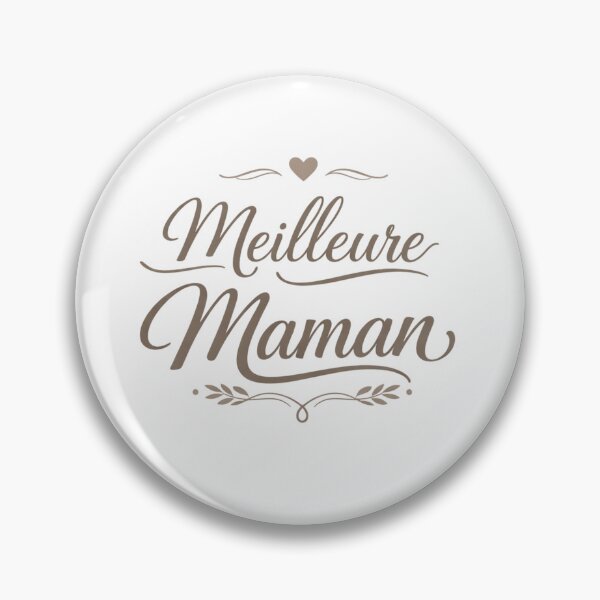 Item preview, Meilleure Maman The best mom Beige Minimalist Mom Typography Elegant Heart Aesthetic Mother French beige designed and sold by VISO-art.