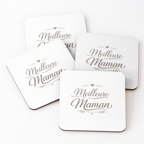 Item preview, Meilleure Maman The best mom Beige Minimalist Mom Typography Elegant Heart Aesthetic Mother French beige designed and sold by VISO-art.