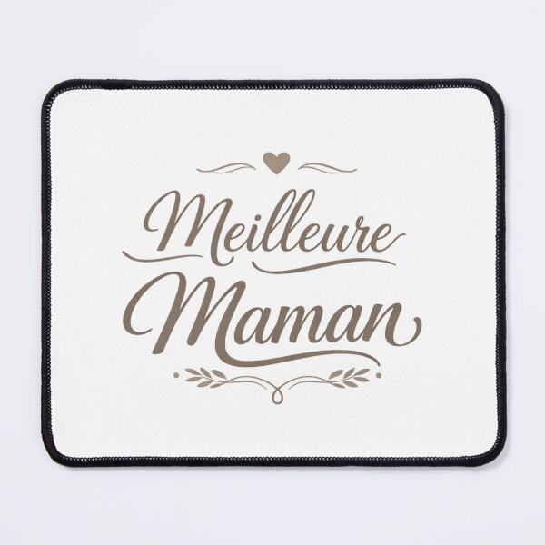 Item preview, Meilleure Maman The best mom Beige Minimalist Mom Typography Elegant Heart Aesthetic Mother French beige designed and sold by VISO-art.