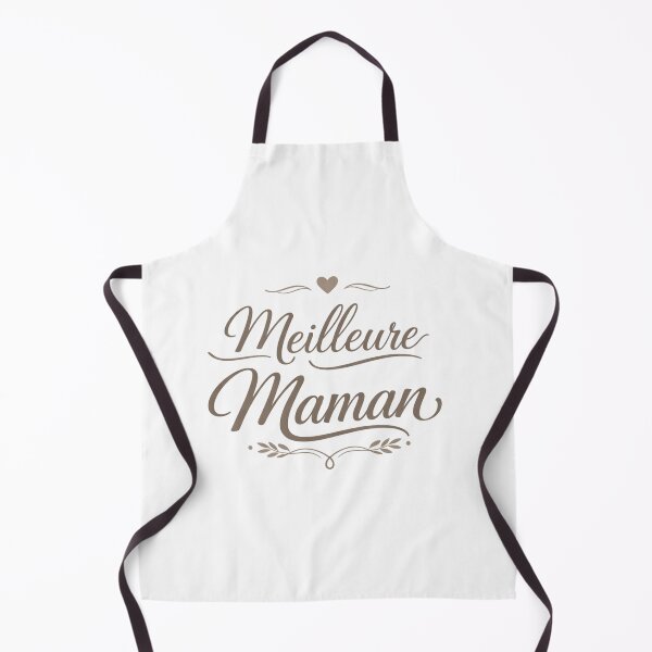 Item preview, Meilleure Maman The best mom Beige Minimalist Mom Typography Elegant Heart Aesthetic Mother French beige designed and sold by VISO-art.