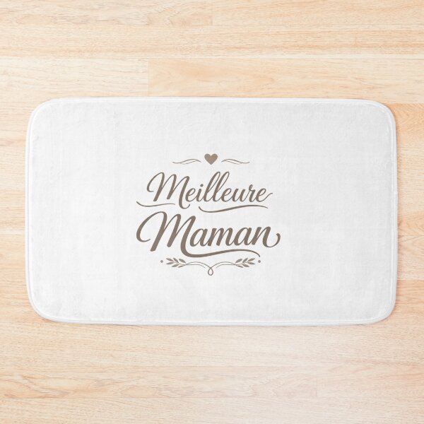 Item preview, Meilleure Maman The best mom Beige Minimalist Mom Typography Elegant Heart Aesthetic Mother French beige designed and sold by VISO-art.