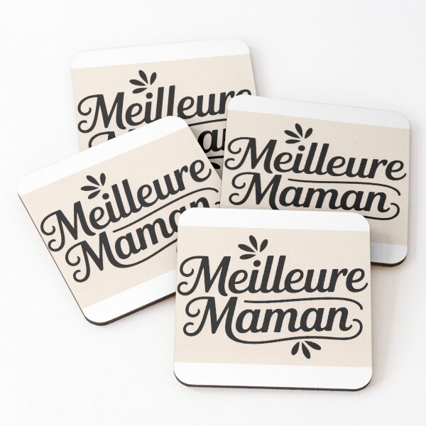 Item preview, Meilleure Maman The best mom Beige happy Minimalist Mom Typography Elegant Heart Aesthetic Mother French beige designed and sold by VISO-art.