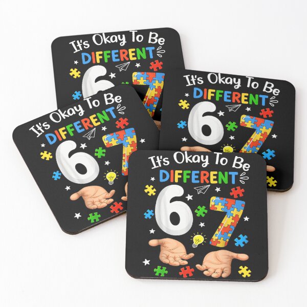Item preview, It Is Okay To Be Different Autism Awareness Puzzle Pieces Number 67 designed and sold by WilliaMaler.