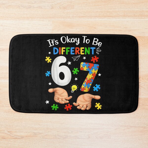 Item preview, It Is Okay To Be Different Autism Awareness Puzzle Pieces Number 67 designed and sold by WilliaMaler.