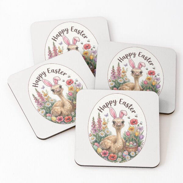 Item preview, Funny Ostrich Happy Easter Egg Bunny Boys Girls Kids designed and sold by FurryHavenPH.