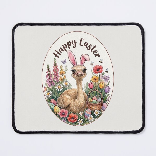 Item preview, Funny Ostrich Happy Easter Egg Bunny Boys Girls Kids designed and sold by FurryHavenPH.