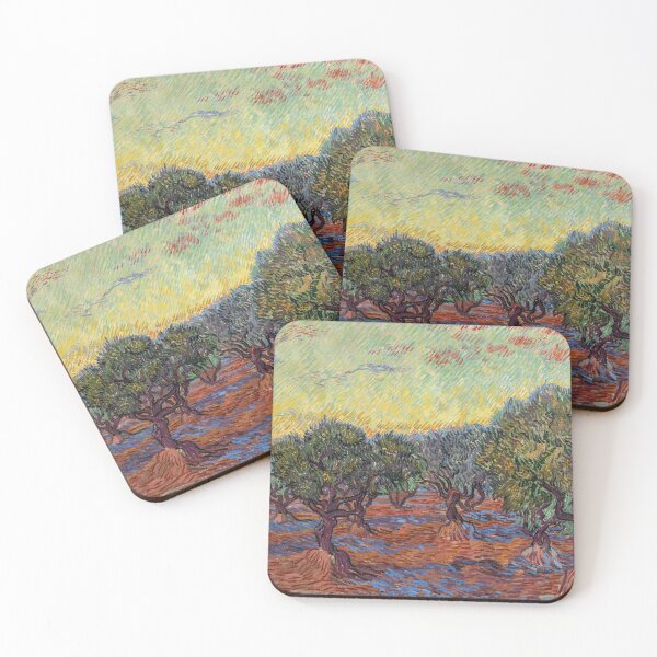 Item preview, Olive Grove Saint Remy by Vincent van Gogh: Post Impressionist Landscape Poster designed and sold by artofuniverse.