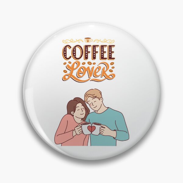 Item preview, Cute Coffee Lover Couple Illustration designed and sold by jyotsanafinds.