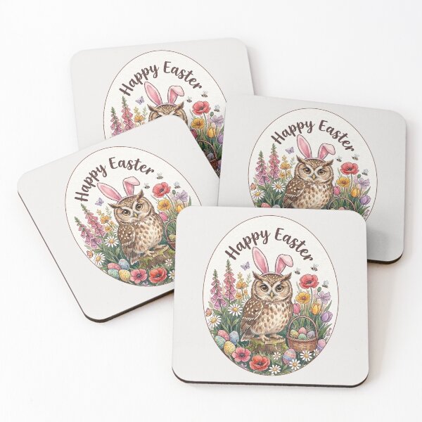 Item preview, Funny Owl Happy Easter Egg Bunny Boys Girls Kids designed and sold by FurryHavenPH.