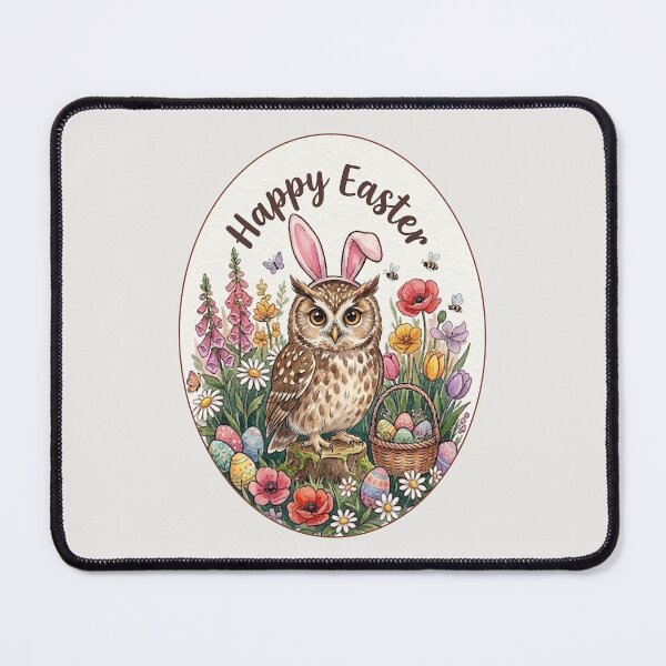 Item preview, Funny Owl Happy Easter Egg Bunny Boys Girls Kids designed and sold by FurryHavenPH.
