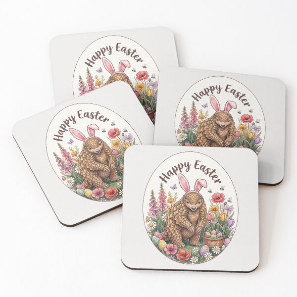 Item preview, Funny Pangolin Happy Easter Egg Bunny Boys Girls Kids designed and sold by FurryHavenPH.