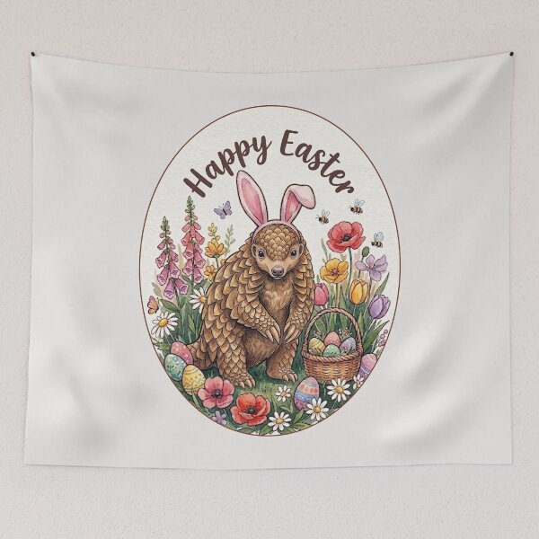 Item preview, Funny Pangolin Happy Easter Egg Bunny Boys Girls Kids designed and sold by FurryHavenPH.