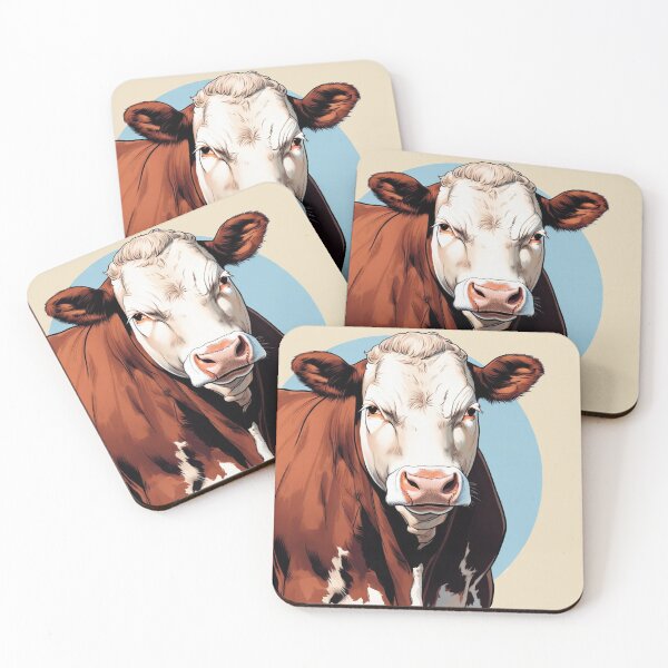 Item preview, Hereford Bull – Bold Red White Cattle Art designed and sold by lbgearhart.