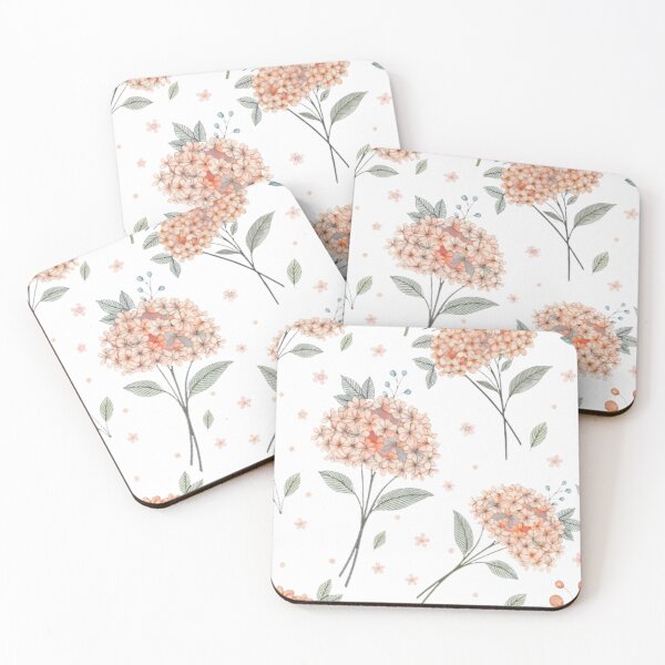 Item preview, Vintage Watercolor Hydrangea Floral Pattern designed and sold by VibranPalette.
