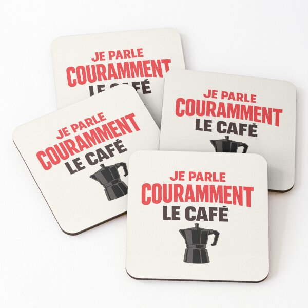 Item preview, French Coffee Shirt – Je Parle Couramment Le Café designed and sold by POD DYNASTY.