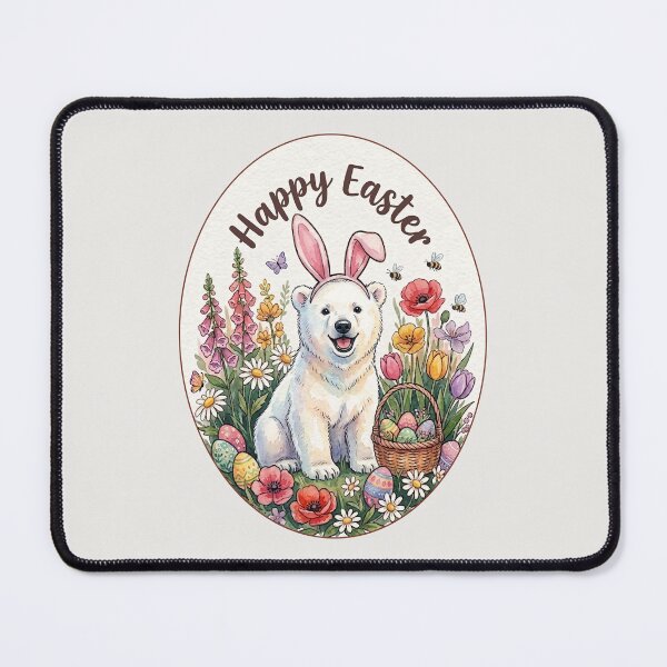 Item preview, Funny Polar Bear Happy Easter Egg Bunny Boys Girls Kids designed and sold by FurryHavenPH.