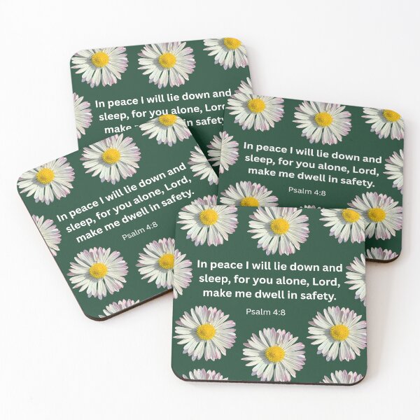 Item preview, Psalm 4 daisy background  designed and sold by happytraveller1.