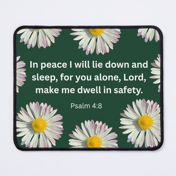 Item preview, Psalm 4 daisy background  designed and sold by happytraveller1.