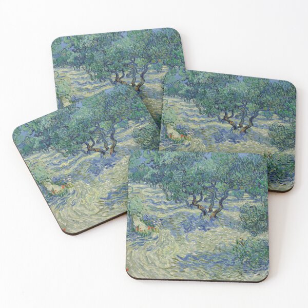 Item preview, Olive Orchard by Vincent van Gogh: Post Impressionist Landscape Wall Art Print designed and sold by artofuniverse.
