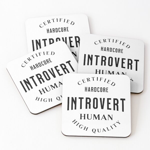 Item preview, Certified Introvert Funny Relatable Personality Design designed and sold by Patina & Pixel.