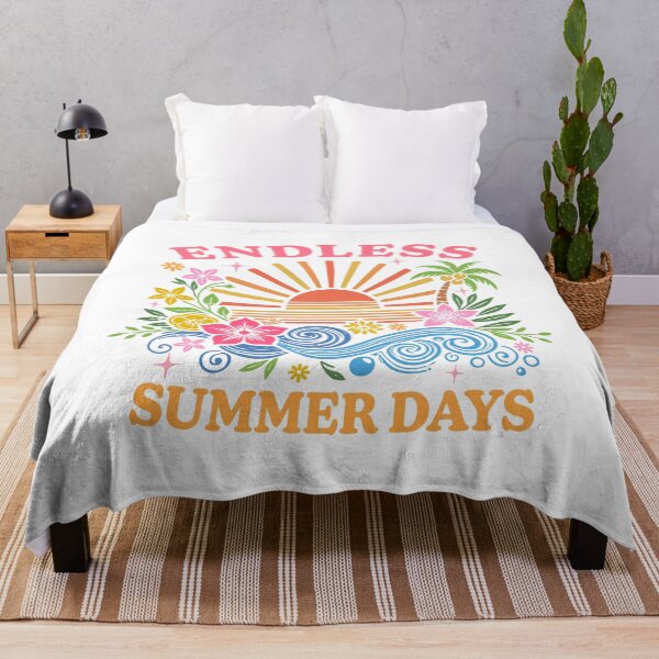 Item preview, Boho Summer Sticker Retro Beach Sun - Endless Summer Days designed and sold by KymeraStudio25.